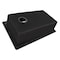 Ruvati 33"x22" Dual-Mnt Granite Composite Sgl Bowl Kitchen Sink, Blk RVG1033BK - alternate 6